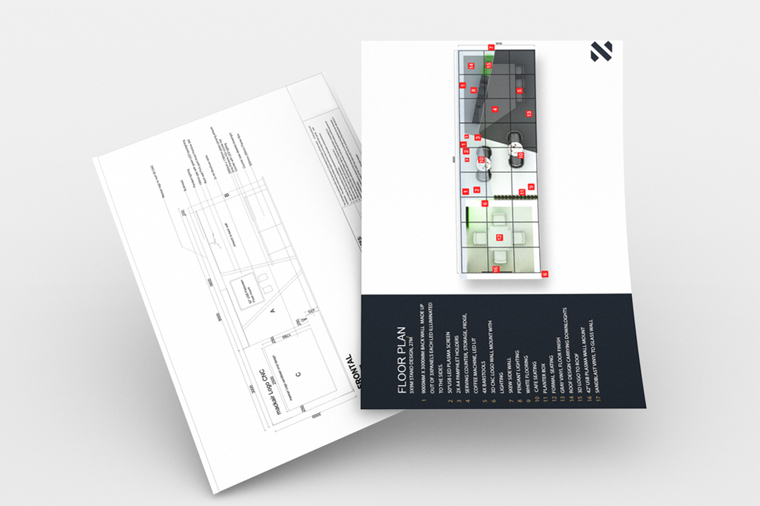mackair exhibition 3D design rendering